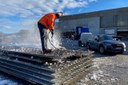 Betonieren trotz Schnee mit dem DYNAJET Hochdruckreiniger