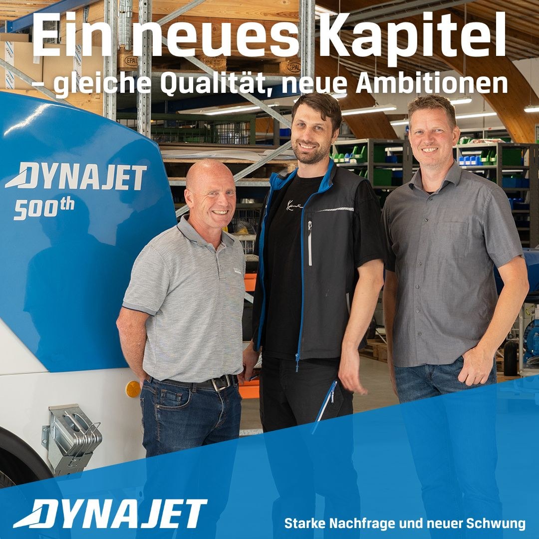 Ein neues Kapitel bei Dynajet A/S: starke Nachfrage, stärkeres Team und schnellerer Support. Gewohnte Qualität – startklar aus Dänemark.
